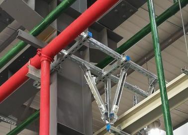 霍邱该抗震支架的整体式支吊架结构协调性好
